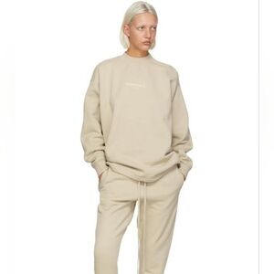 NWOT Essentials Fear Of God | Relaxed Crewneck Sweatshirt In Wheat (Size Small)